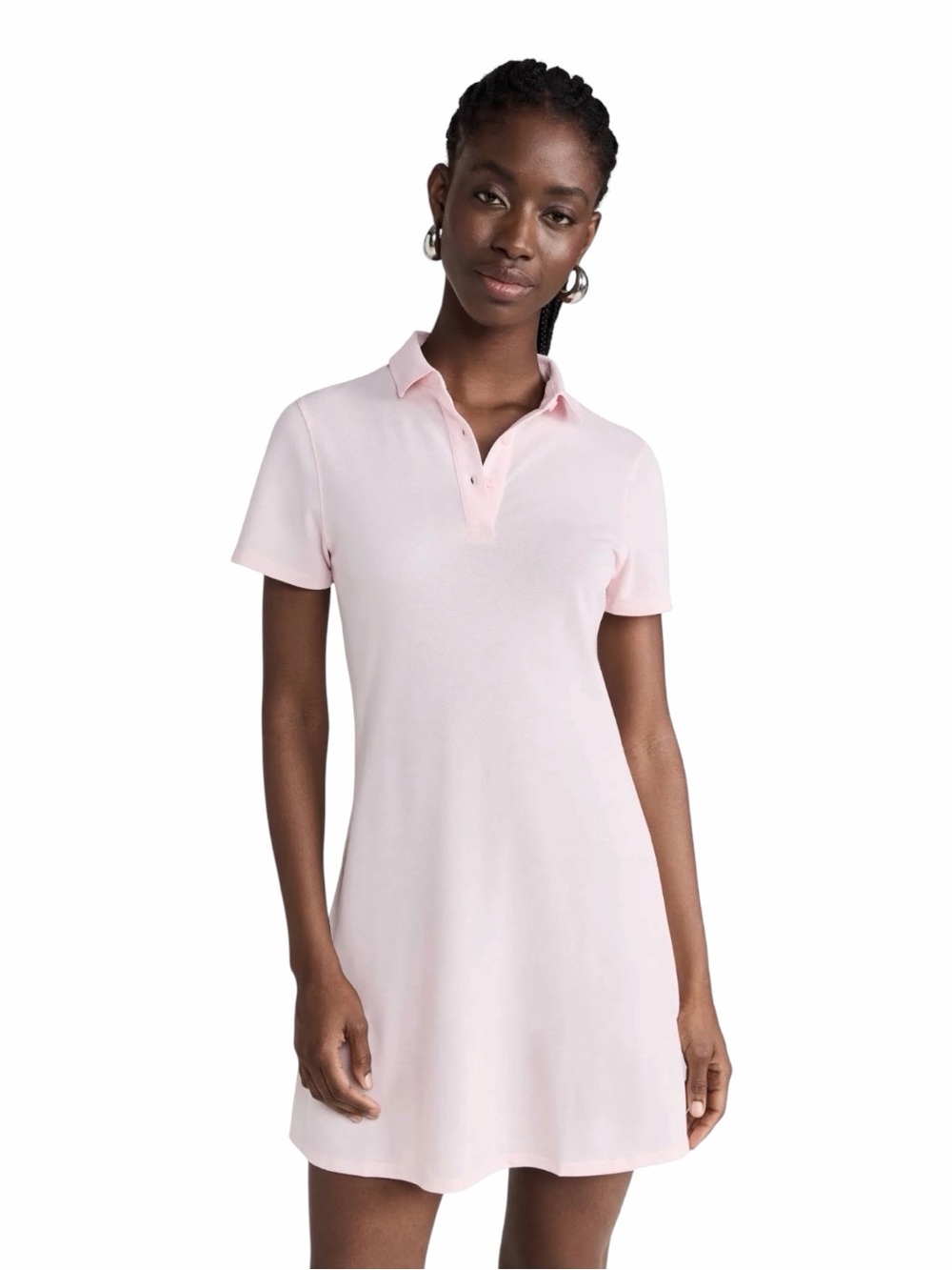 Outdoor Voices Birdie Polo Mini Dress Pinkfinch